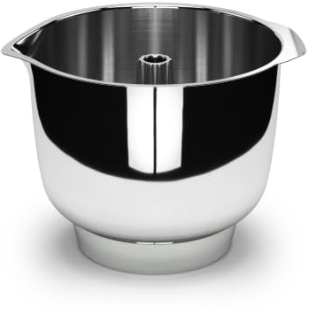 ANKARSRUM 3,5 Liter Edelstahlrührschüssel, ideal zum Backen | spülmaschinenfest, hitzebeständig, mit Silikonring, Zubehör für Assistent Original N1-N30