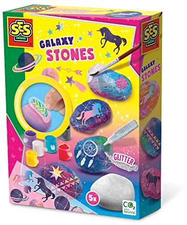 SES Creative 14766 Unicorn Steine designen Galaxy, Multicolor, Mittel