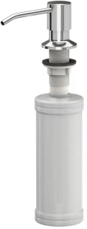 QUADRON Seifenspender Chrom 350ml Spülmittelspender, Metall Nachfüllbarer Soap Dispenser, Spender Geeignet für Küche, Handseife, Shampoo, Duschgel, Waschmittel, Bad