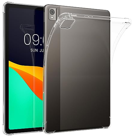 kwmobile Case Compatible with Nokia T21 Tablet Case - Soft TPU Back Protector Cover for Tablet - Transparent
