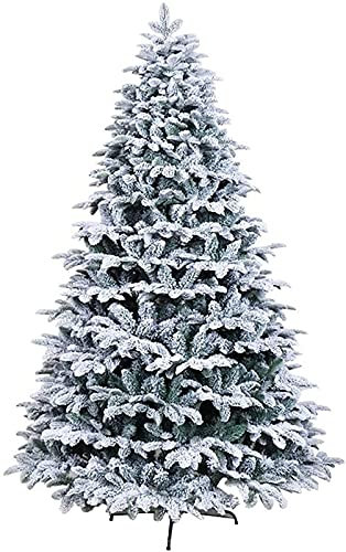 Albero di Natale Artificiale innevato - Leggero, con Cerniera, Alto 3 Metri - Colore: A - Supporto in Metallo - Decorazione Natalizia per la casa