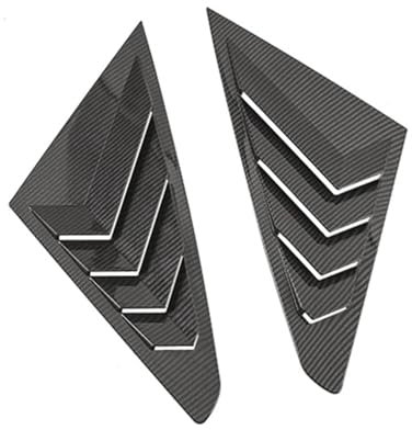 Lwaviwer Heck Scheiben Jalousien, Schaufel Jalousien Abdeckung Jalousien für Mg 5 Mg5 2021 Auto AußEn ZubehöR, Schwarze Stil, 500102480A3