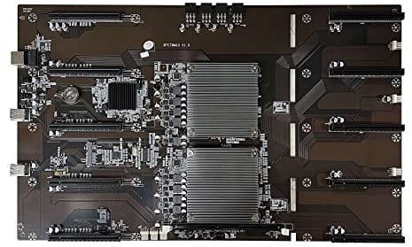 AMIUHOUN X79 BTC Mining Motherboard 10XPCIE 8X GPU Slot LGA 2011 DDR3 MSATA SATA for ETH Mining X79 M10 Motherboard