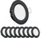 Obeaming 8er Set LED Einbaustrahler 12V LED Spot 12V Einbauspots für Wohnmobil Boot Camper Wohnwagen Van, DIA 70mm CRI93 Aluminium (Schwarz, 3000K)