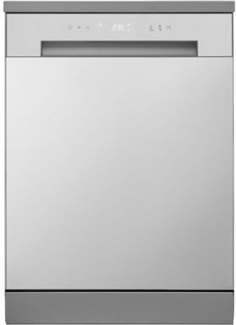 LG DF030FL Lavastoviglie Libera Installazione 60 cm, Classe E, 13 coperti, 8 programmi, Cestelli Regolabili, Comandi Esterni , Grigia