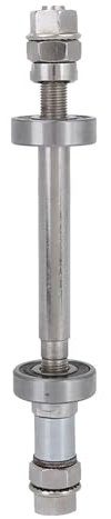 NDNCZDHC Fahrrad-Radnabenachse, Metall-Fahrradlagernabe, 6000-Lager, Fahrrad-Radlager, Nabenwerkzeugachsen für Fahrräder ((Hinter-) Achse + 6000 Lager)