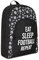 William Lamb Rucksack für Jungen und Mädchen, Motiv: Eat Sleep Football Repeat, Schultasche, Schwarz , One size