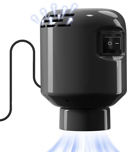 KISSLEAF pompe à air électrique pour sac sous vide portable de 55W 220V Pompe à Vide à Compression électrique Rangement vêtements/Couettes/manteaux de duvet(BALCK)