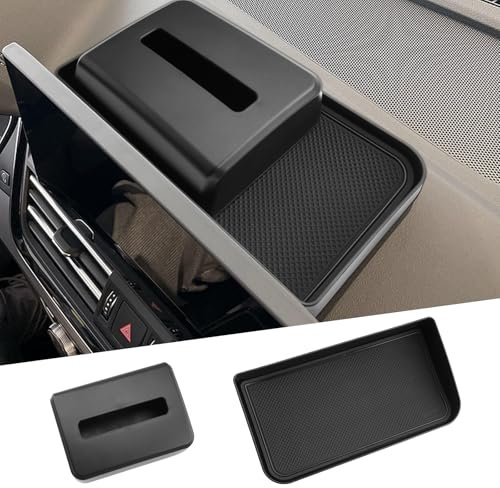 SHAOHAO für Aud-i A4 B9 /A5 2023 2024 2025 & Q5 FY Sportback 2021-2025 10.1-Zoll Mittelkonsole Organizer Tray Innenraumzubehör Navigator-Aufbewahrungsbox Papierhandtuchbox aud-i A4 B9 zubehör
