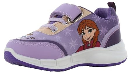 Leomil Frozen ELSA Schuhe Blinkschuhe Mädchen 28, Ideal for Schule und Freizeit, Lila