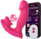 Vibratoreper Donna Professionale Clitoride,Succhia clotoride per donna Sexytoysys Donna Coppia Telecomando con App 9 modalità Vibrazione Wireless Sex Toys Vibratoriper Donne (Rosa)