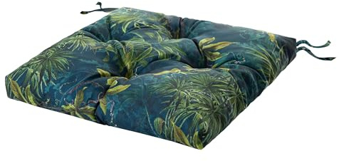 Bjird Wasserdichtes Stuhlkissen 45x45 cm – Gartenkissen für Stühle & Sessel – Dickes Sitzkissen 6 cm – Outdoor Sitzauflage für Gartenmöbel – Wetterfest & Pflegeleicht - 1 Stück - Grüne Wiese