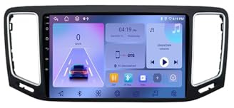 Auto Doppel Din Auto-Navigation für Volkswagen VW Sharan SEAT Alhambra 7N 2012-2018 mit Bluetooth Fm Radio, Mirror Link, USB, Aux, Bluetooth Unterstützt Tpms Lenkradsteuerung, 4 Kern 1G+16G