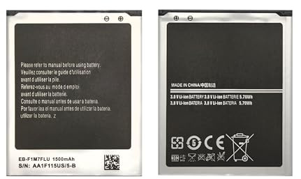 Vvuilsty EB-F1M7FLU Ersatzakku für Samsung Galaxy S3 Mini i8190 Ace 2 i8160 0 Cycle Akku kompatibel mit Samsung Galaxy S3 Mini i8190 Ace 2 i8160