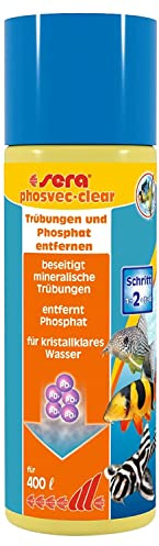 sera phosvec-Clear 100 ml | Entfernt Sofort Trübungen & Phosphat im Aquarium | Gegen Algen & Schmutz | Für Kristallklares Aquarienwasser | Wasseraufbereiter Süßwasser & Meerwasser