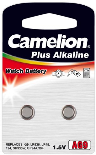 Camelion Alkaline AG9 1,5 V Knopfzelle (2 Stück)