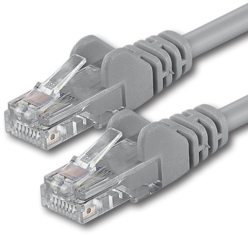 1aTTack.de 20m - gray - 1 piece - CAT.6 CAT6 Ethernet LAN network cable 1000 Mbit/s patch cable