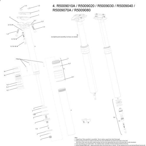 Rock Shox Sattelstütze Lower Außenrohr Reverb,11.6815.009.020