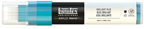 Liquitex Professional Paint Marker with 8-15 mm Wide Nib - Brilliant Blue