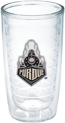 Tervis Made in USA Double Walled Purdue University Boilermakers Insulated Tumbler Cup Keeps Drinks Cold & Hot, 16oz - No Lid, Train Logo