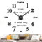 Vangold Moderne Mute DIY große Wanduhr 3D Aufkleber Home Office Decor Geschenk