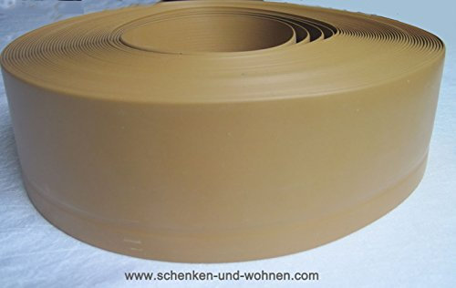 Weichsockelleiste WL50 nussbraun 50 x 1 lfdm. Zuschnittmaß