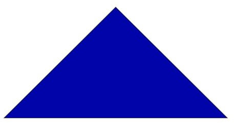 Plexiglas® Zuschnitte - rechtwinklige Dreiecke - Acrylglas 3mm glänzend, Farbe:Blau, Größe:Dreieck 40cmx40cmx56,56cm