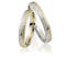 JC Trauringe Gold 585 Paarpreis Bicolor Gelbgold Weißgold 3 mm I Partnerringe mit Gravur in edler Schatulle I 2 Hochzeitsringe Herrenring ohne & Damenring mit Stein I J904BI