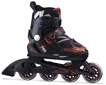 Fila Kinder X-ONE Inlineskate, schwarz/Rot, S/29-32