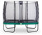 EXIT Toys Elegant Rechteckiges Trampolin - 244x427cm - Mit Economy Sicherheitsnetz - Mit Fußschutzsystem - Rostfrei - Wasserbeständig - Einfache Montage - Trampolin Garten - Grün