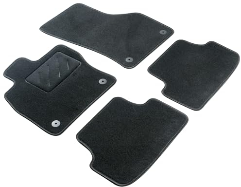 WALSER Comfort Auto Teppiche für Seat Leon 09/2012-Heute, 5-Türer, 100% passgenaue Auto Fußmatten Made in Europe, Fußmatte Auto, Autoteppich Auto, Fussmatten Auto