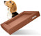 dogsfavorite Hunde-Bett - waschbares Hundekörbchen - hochwertiges Hundesofa - gelenkschonendes Hundekissen - robuste Hundematte - Hundekorb - Gr. L 110 x 90cm - Cognac