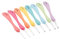 Hicello Häkelnadel Set 8 Stück Bunte Ergonomische Soft Gummi Comfort Grip Aluminium weiche Gummi Stricknadeln Häkeln Stricken Nadeln Kit Haushalt Werkzeug für Schal,Kleidung und Pullover,DIY