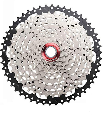BOLANY 8-9-10-11-12 Geschwindigkeitskassette 11-32T 11-36T 11-40T 11-42T 11-46T 11-50T 11-52T Wide Ratio MTB-Fahrradteil Freilauf Ritzel mit Umwerferverlängerung (10 Geschwindigkeit 11-42T)