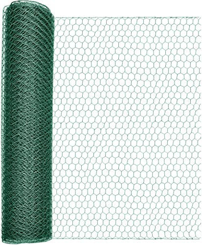 Windhager Red para Animales pequeños, protección contra roedores para bancal Elevado, recinto para Animales pequeños, Color Verde, Malla de 25 mm, 1 x 10 m