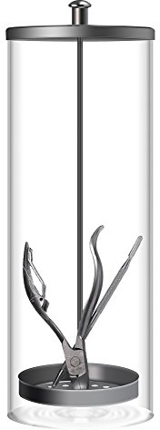Desinfektionsglas, tragbares Desinfektionsglas Sterilisations-Manikürebehälter Desinfektionsglas Glasgefäß Maniküre-Werkzeuge für den Salon zur Desinfektion kleiner Instrumente (9 Zoll)(1#)