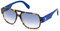 Adidas Originals - Sonnenbrille für Herren OR0006 - Quadratische Tropfenform, Farbe farbiges Havana, Gläsern farbe Schattiertes Blau,