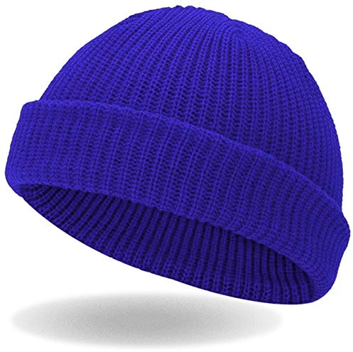 Hatstar Trawler Unisex Beanie Mütze Seemanns Fishers Mütze für Damen und Herren (royal)