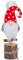 Xniral Weihnachtsdeko Rudolph Ornamente Smiley-Gesicht Puppe Ohne Gesicht Puppen Verzierungen(G)