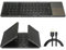 Foldable Bluetooth Keyboard, Tri- Folding Portable Wireless Keyboard with Touchpad, USB Rechargeable for iOS, Android, Windows System Laptop Tablet Smartphone Device (Black)