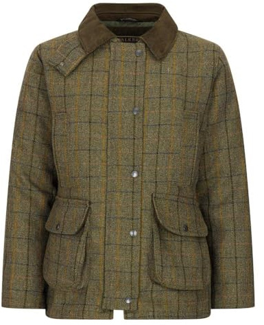 WALKER AND HAWKES - Hazelwood - Damen Country-Jacke aus Tweed - für die Jagd geeignet - Marineblauer Streifen - EU 40 (UK 12)