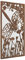 MirrorOutlet Großer Metall-Spiegel, Libelle, Hochformat, Garten, Außenbereich, 118 x 58 cm