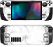 PlayVital Full Set Schutz Skin Decal für Steam Deck LCD, Custom Stickers Vinyl Decal Folie Faceplates Klebefolie für Steam Deck OLED Handheld Gaming PC-Nahtloser weißer Marmor