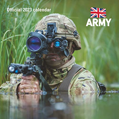 British Army Kalender 2023: Offizieller 30,5 x 30,5 cm, monatlicher quadratischer Wandkalender mit kostenlosem Poster zum Ausziehen
