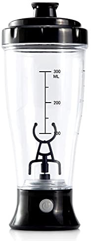 Peukerty Bouteille d' de 300 ml pour mélange automatique de protéines, mouvement électrique, portable, bouteille de sport, bouteille de sport A