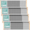 Hicarer 4 Pcs Expandable Window Screen Adjustable Sliding Window Screen Mesh with Zinc Plated Rails and Varnished Wood Ends Replacement Window Screens for Home(10 Inches High x 25-45 Inches Wide)