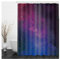 Whoiy Badevorhang Polyester, Duschrollo Vorhang 165X180cm Duschvorhang Sternenklarer Himmel Blau Lila Waschbar Wasserdicht