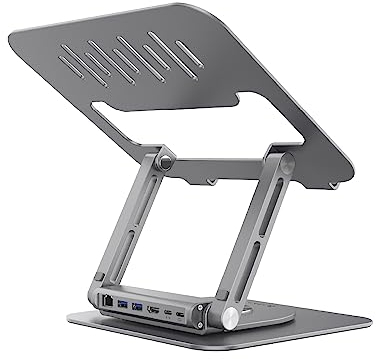 ADAM elements USB-C Stand Pro/Laptop Docking Station – CASA Hub Stand Pro 6in1 Multiport Stand Hub for M2/M1 Mac, iPad & Laptop Series- USB-C Host, USB-A x2, USB-C PD, HDMI, RJ45