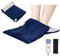 JOBYNA 2 en 1 Chauffe-pieds et Coussin Chauffant électrique, Coussin de Thermothérapie Extra Large avec Ceinture pour Soulager la Douleur, Chauffage Rapide, 30-70℃ & 10-90min Réglable (45 * 70cm)