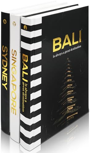 LUMNEST Dekorative Bücher für Wohnkultur – Schwarz und Gold foliert Dekor Bücher für Couchtisch – dekorative Hardcover-Display Faux Bücher für Bücherregal – Fashion Designer Bücher Dekor Set von 3